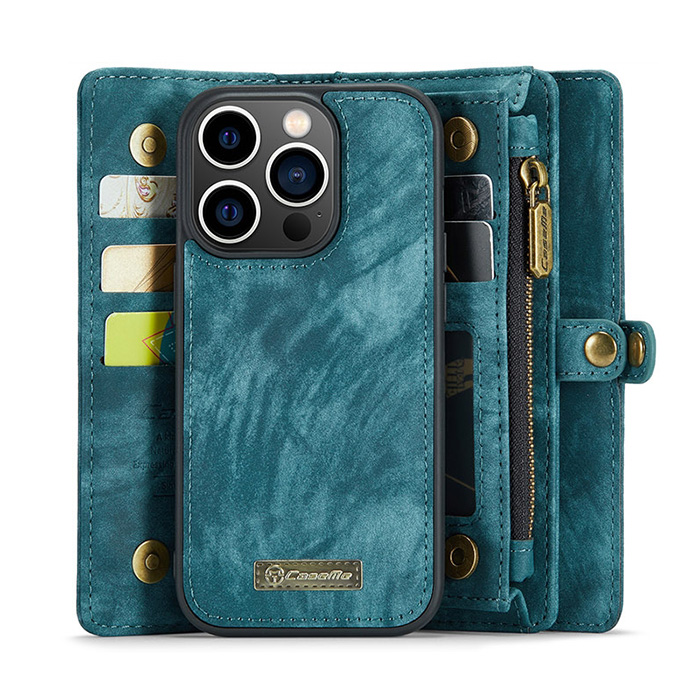 keledes Étui Portefeuille en Cuir Véritable Compatible avec Apple